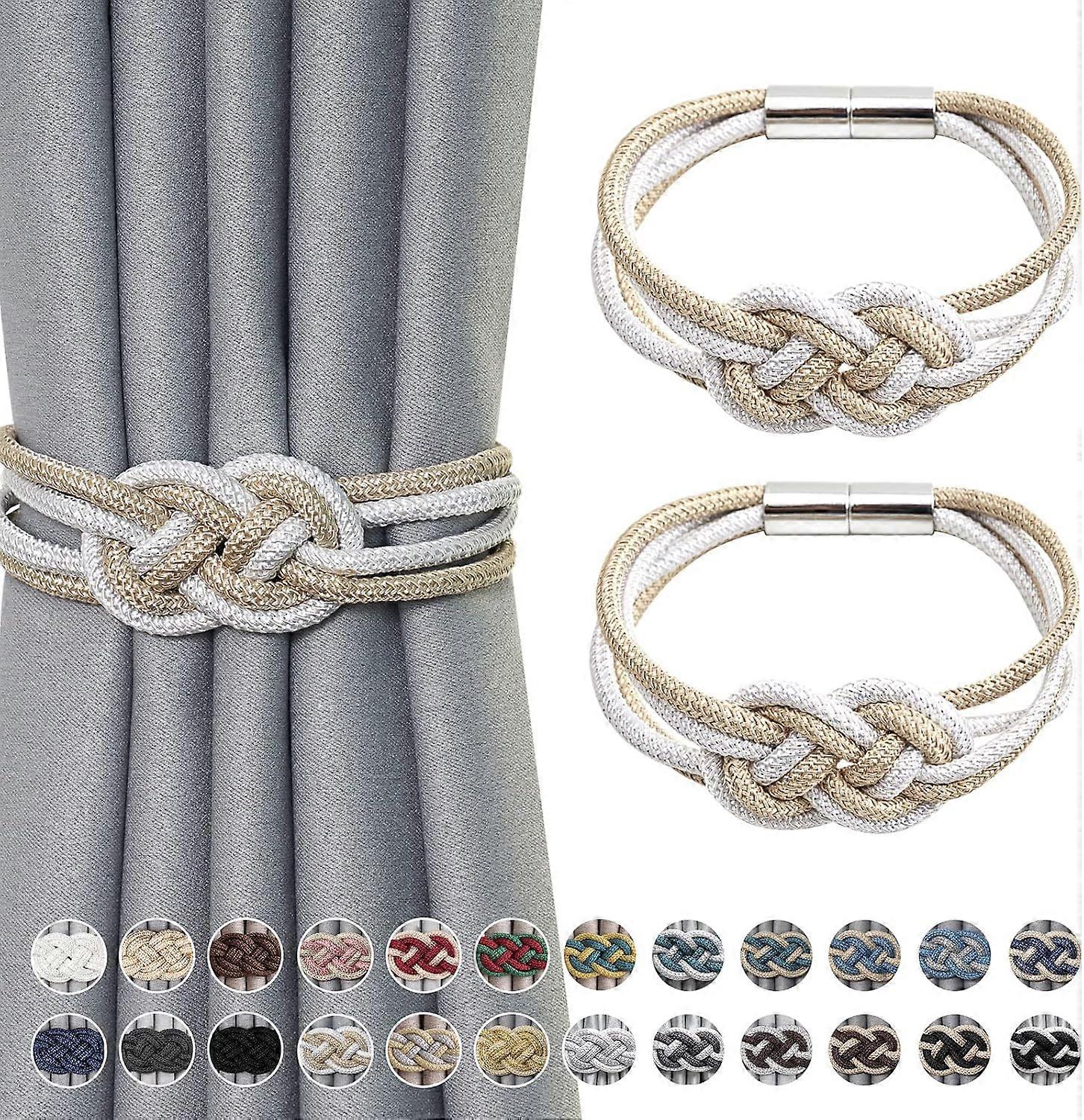 2pc Strong Magnetic Curtain Tiebacks Nordic Simple Style Drape Tie Backs