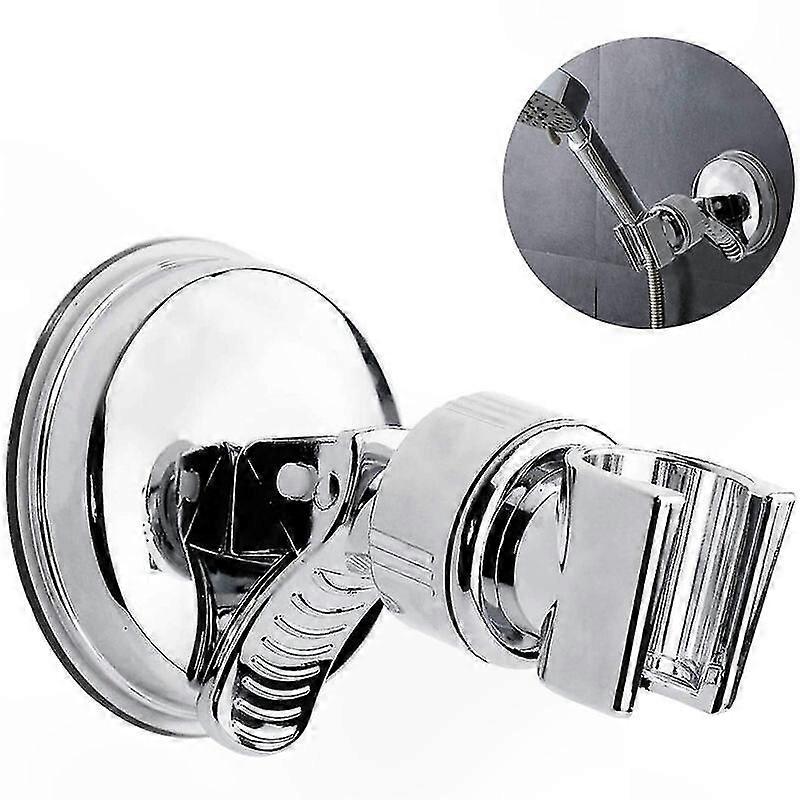 Flexible Shower Head Mount with Suction Cup, Removable Handheld Holder for Bathroom Wall