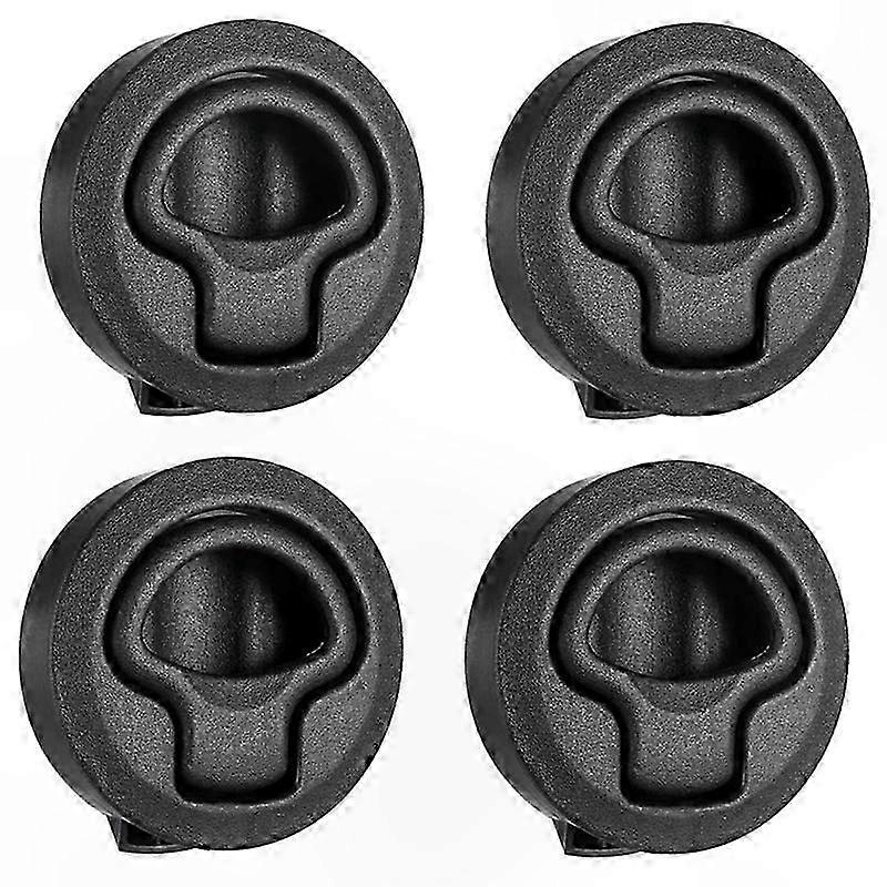 4-Pack Round Pull Latch Locks for RV, Yacht, Boat, and Deck Hatch Hardware