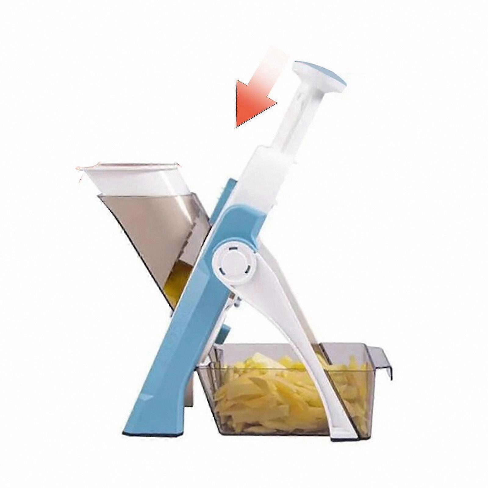 Kitchen Vegetable Slicer with Safety Features for Salad and Potato Slicing Multifunction Tool