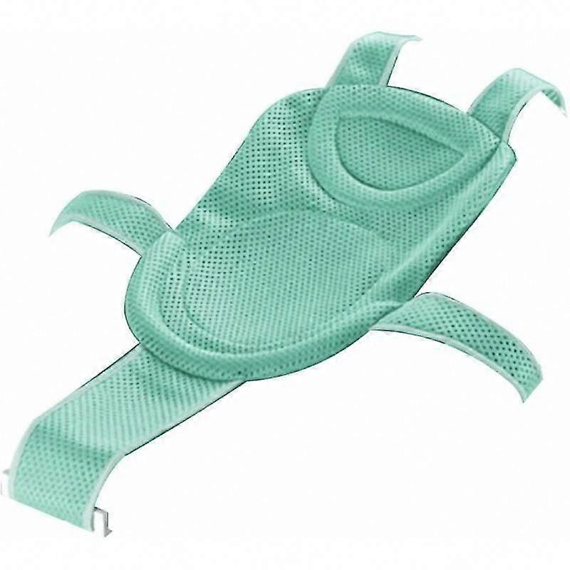 Baby Bath Net Insert - Adjustable Non-Slip Mesh Seat for Newborn & Toddler, Light Green Shower Bathtub Accessory