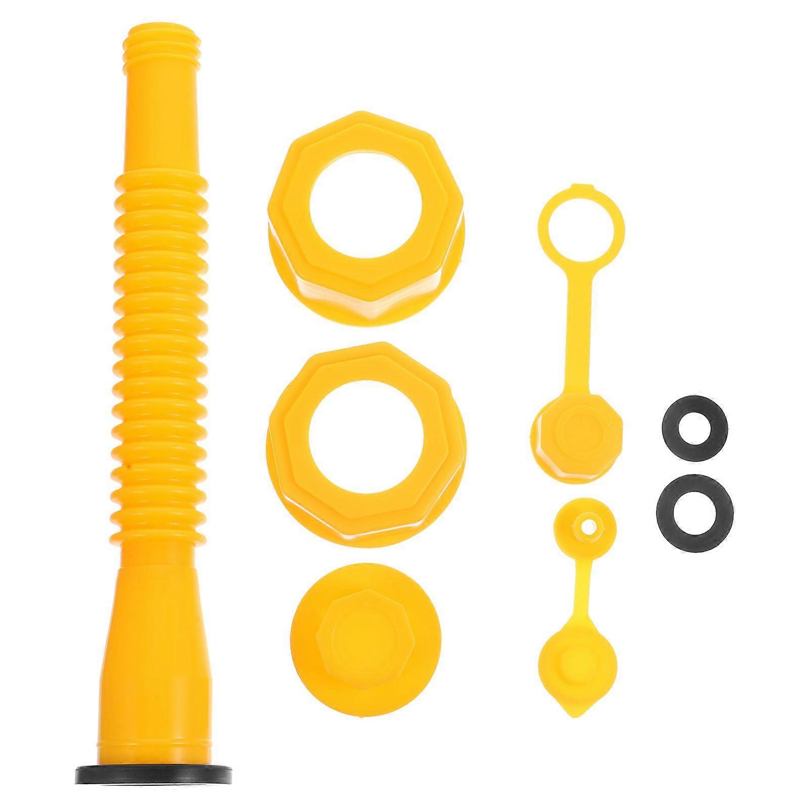 1 Set of Gas Changing Valves Plastic Output Gas Tank Adapters Flexible Spout Gas Can Replacements