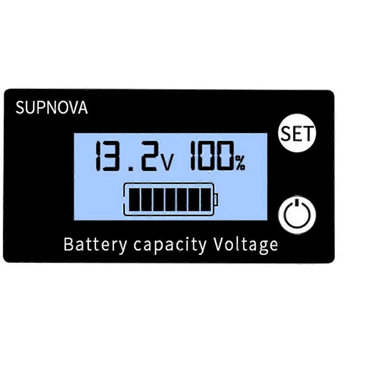 Battery Capacity Indicator DC 8V-100V Lead Acid Lithium LiFePO4 A