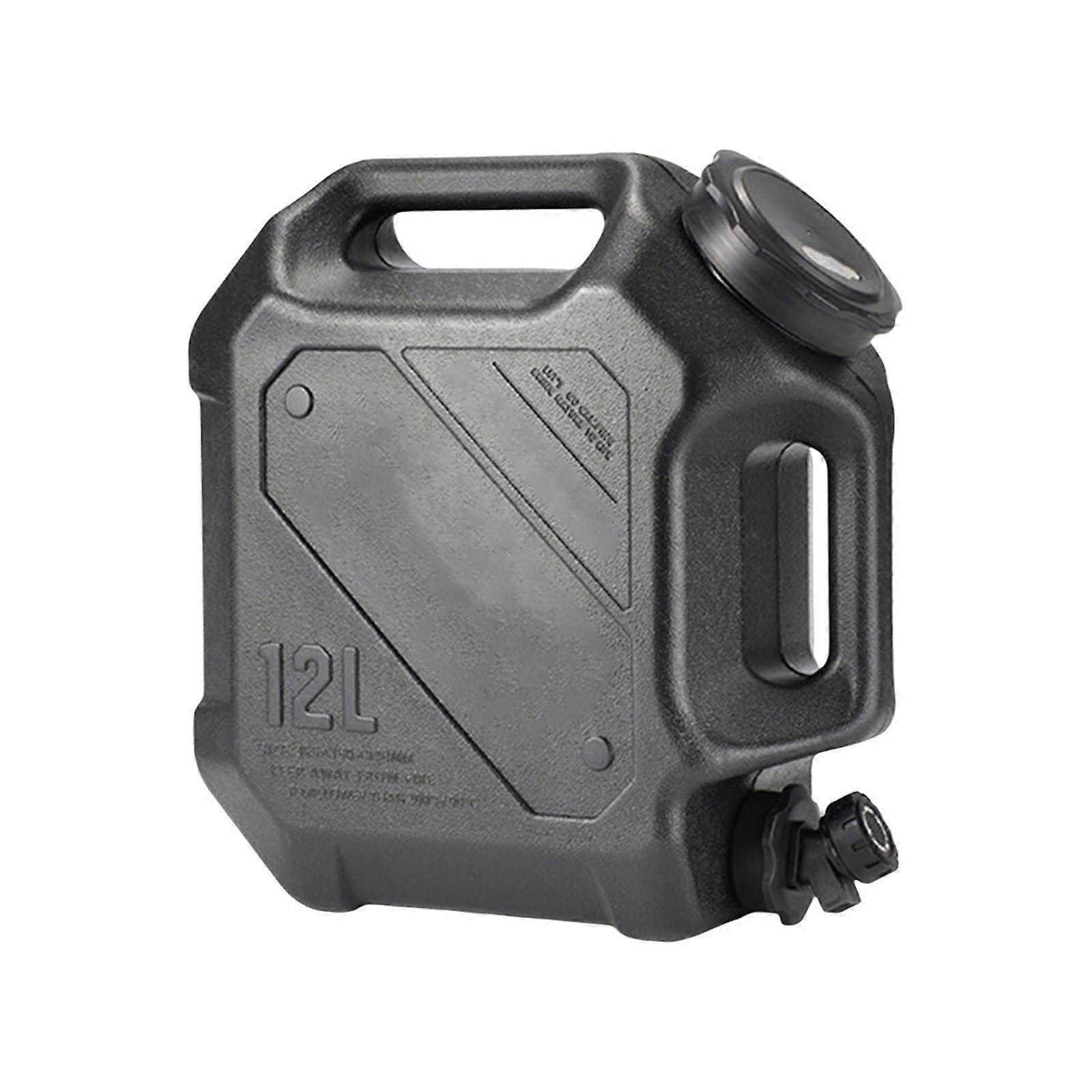 Portables Water Storage Container Leak Proof Water Dispenser Storage Tanks For Camping And Vehicle Use Durability Dispenser Black