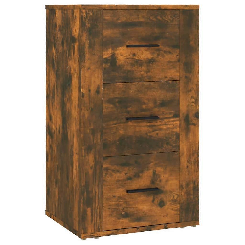 Sideboard Smoked Oak 40X33x70 Cm Engineered Wood Sideboards & Buffets