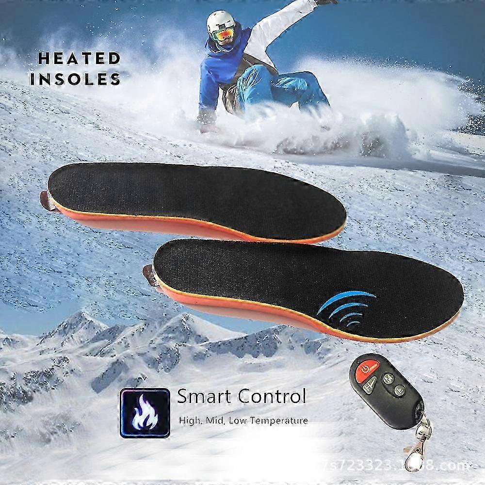 Solette riscaldate, solette riscaldate USB wireless ricaricabili con telecomando, solette riscaldate elettriche scaldapiedi per la caccia all'aperto invernale, lo sci