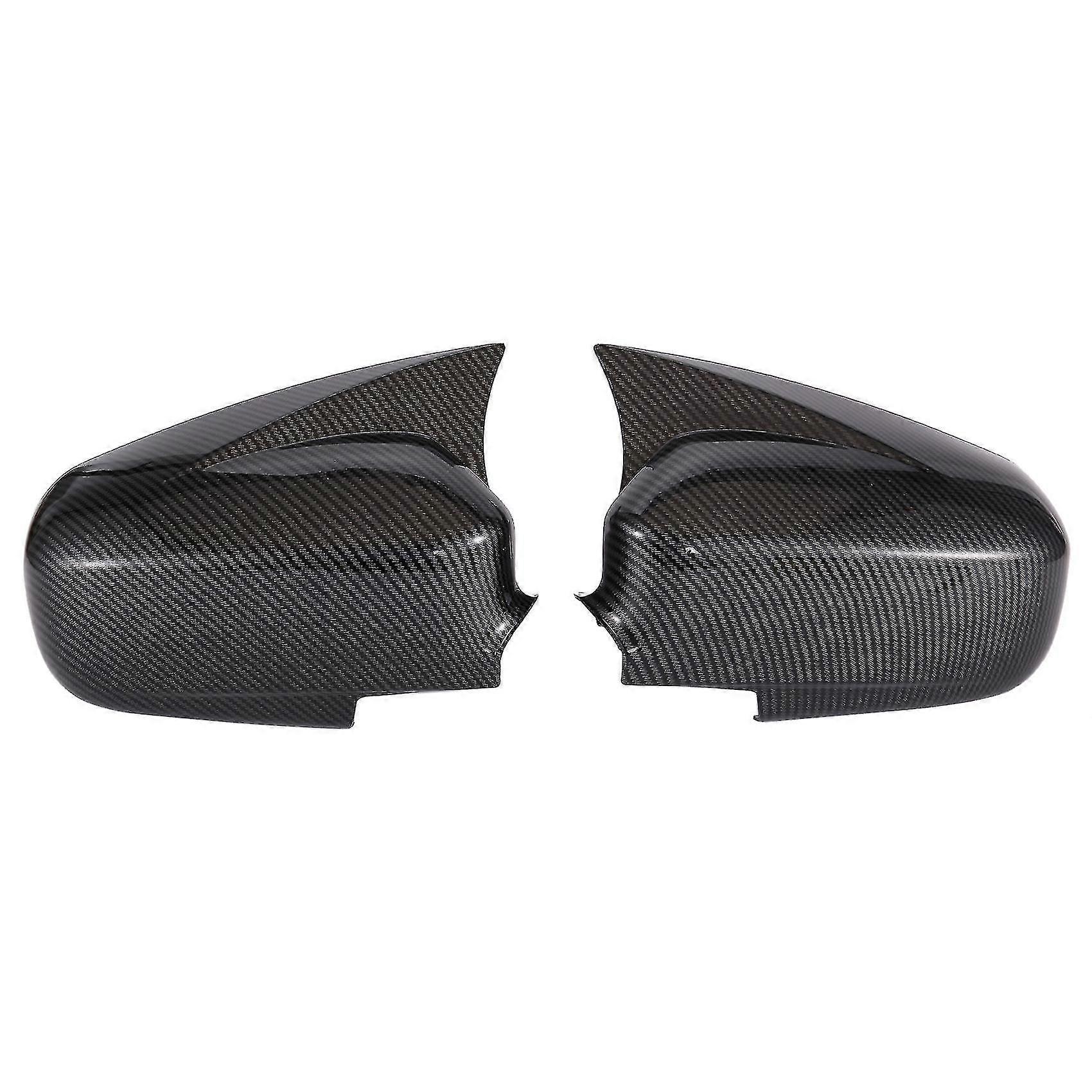 Carbon fiber rearview mirror covers, suitable for 2004 - 2005 models, protect the lenses