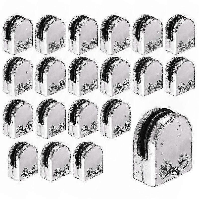 20 stk rustfrit stål glasholder glasklemme