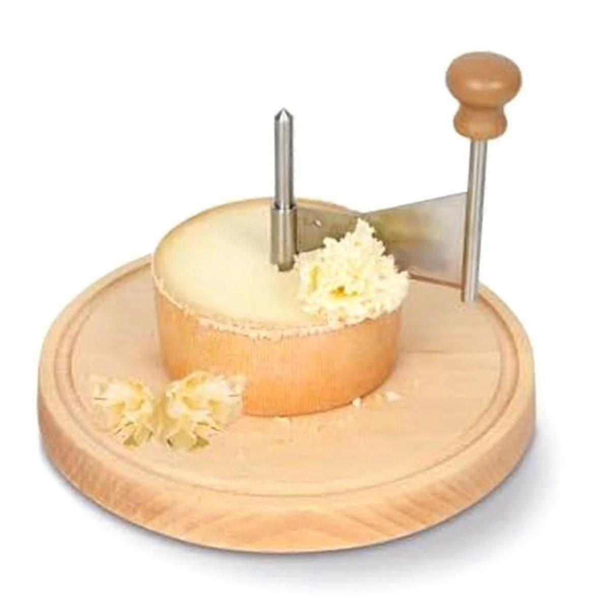 Bigoudi et rasoir à fromage en acier inoxydable - parfait pour le fromage et le chocolat De Moine, Multifunct