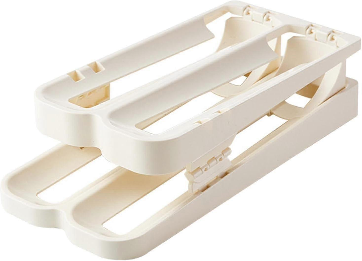 Automatic Rolling Egg Tray, Self-Rolling Egg Dispenser, Automatic Egg Storage Tray, Secure Egg Holder, Safe Egg Organizer