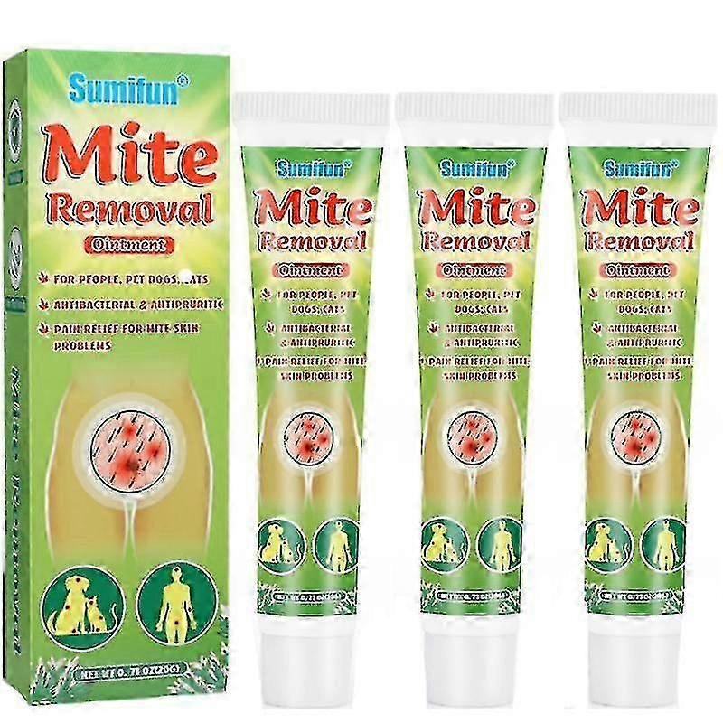 1-3 قطع مرهم جديد لإزالة العث مضاد للحكة الجرب قتل قمل الرأس العناية بالبشرة الطبيعية Tw