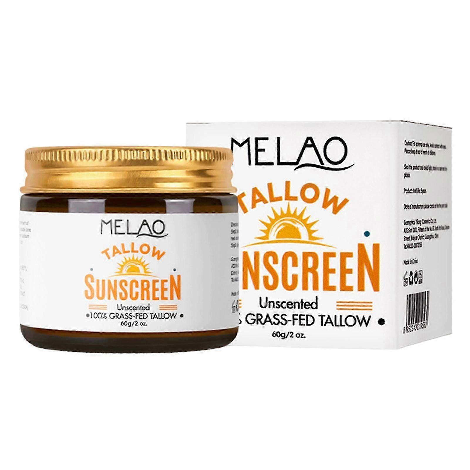 Beef tallow sunscreen for daily skin care SPF50 non-greasy