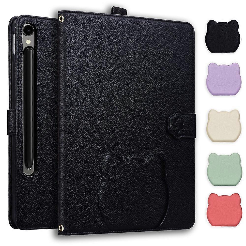 Plånboksfodral Kompatibelt För Samsung Galaxy Tab S11 Ultra / S10 Lite / S10 FE / S9 / S9 FE / S8 / S7 Bordsöverdrag med 3D-effekt kattmönster