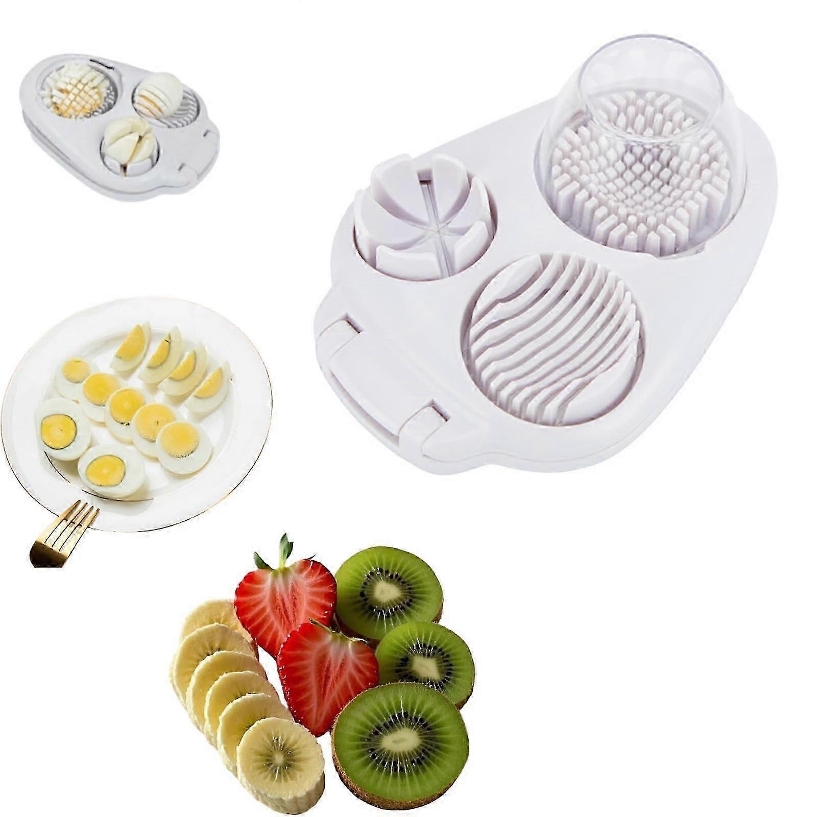 3 in 1 Multi-Function Egg Slicer Home Use Kitchen Chopper Tool 2025