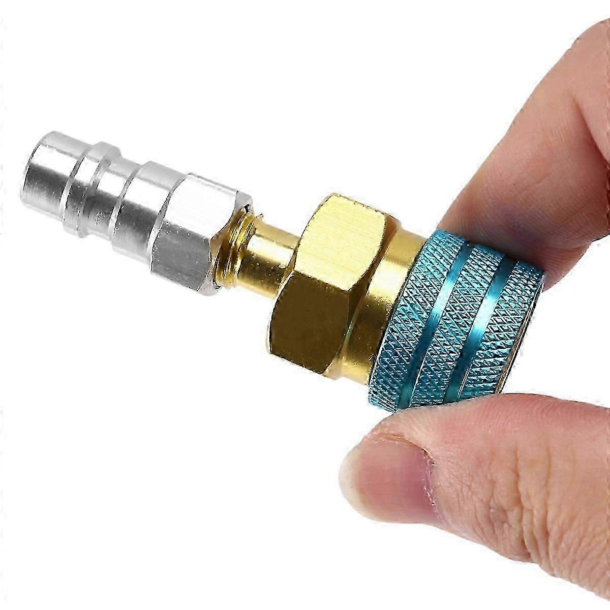 R1234Yf to R134A Low Side Quick Coupler, R12 to R134A Hose Adapter Fitting Connector for Car Air-Con