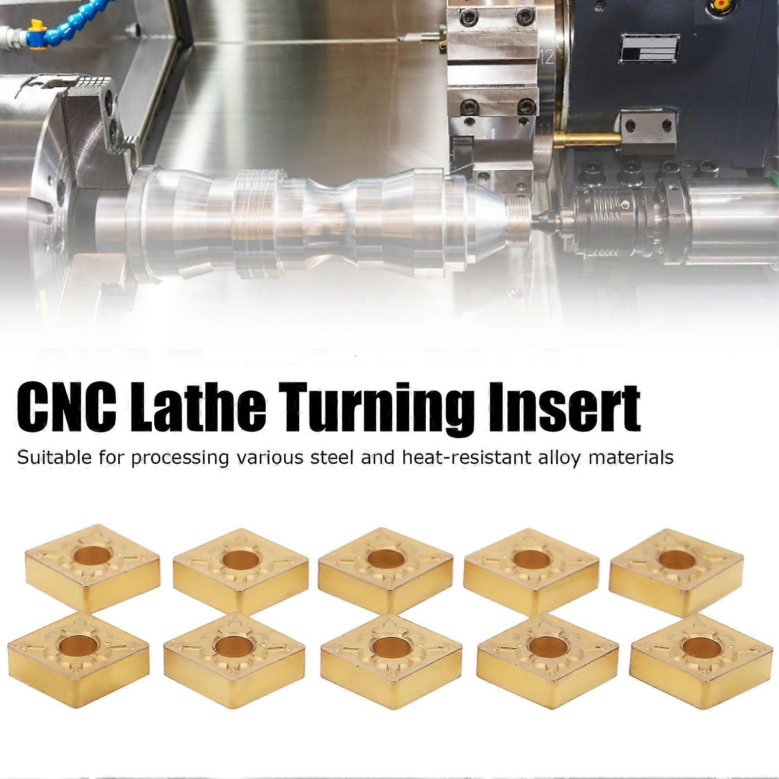 10Pcs CNMG120408-TM LF9018 Carbide CNC Lathe Turning Inserts 1.2cm