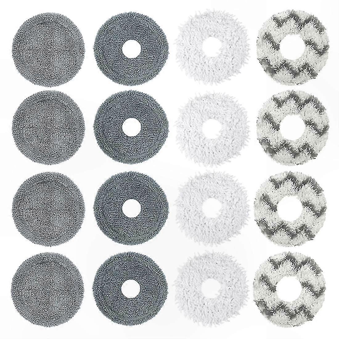 16-Pack Microfiber Cleaning Cloths for Robotic Vacuum Mops