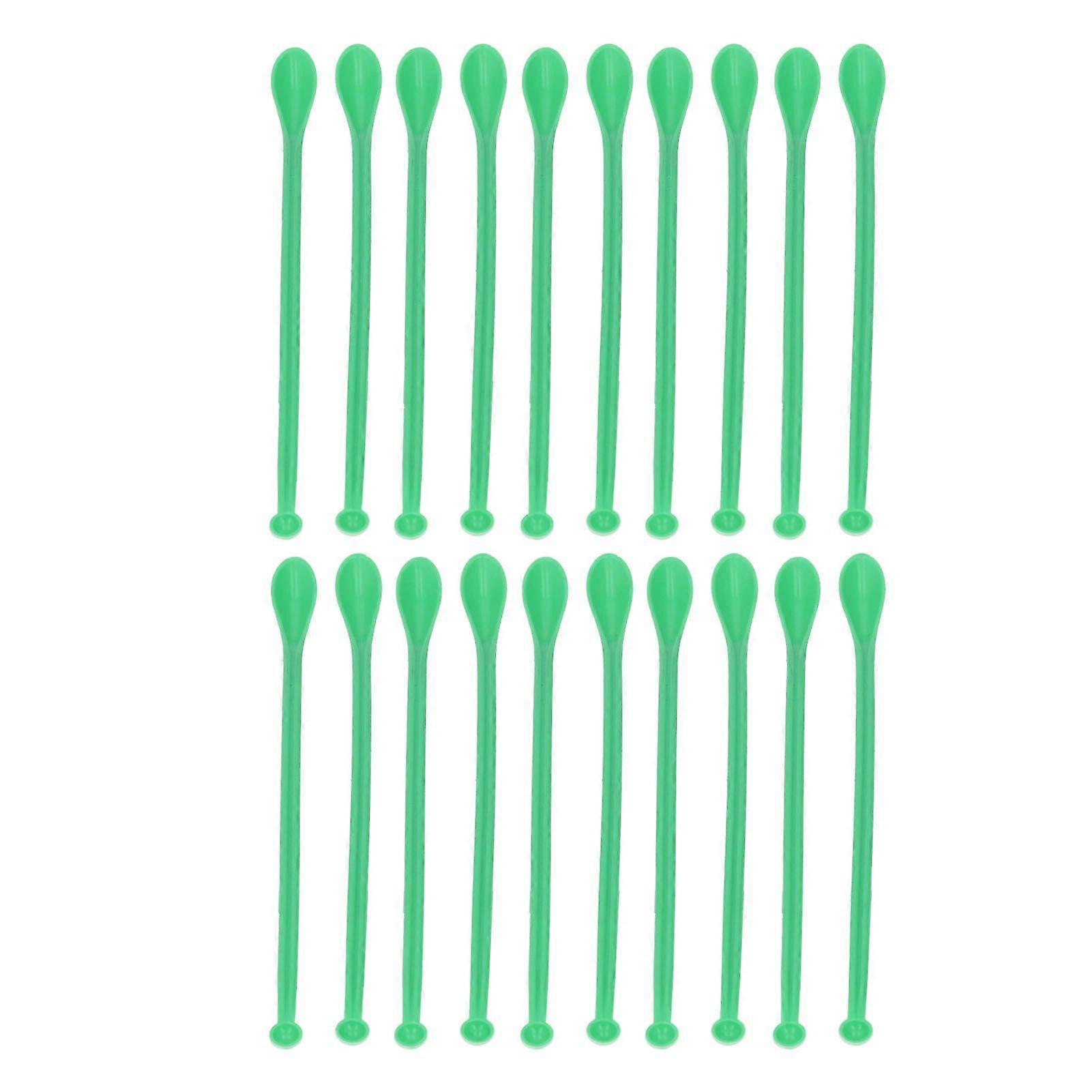 20PCS Double Ended Medicine Spoon Mini Plastic Sampling Medicine Spoons for Laboratory