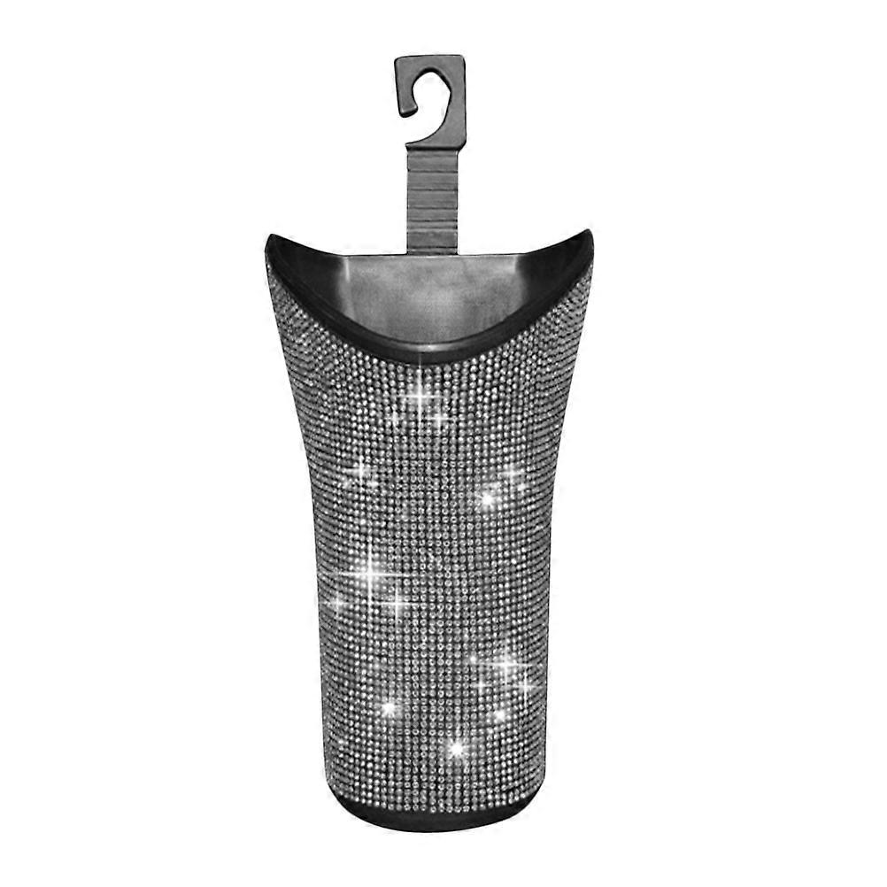 Car Umbrella Storage Bucket for Hanging Storage Plastic Organizer with Diamond Decor