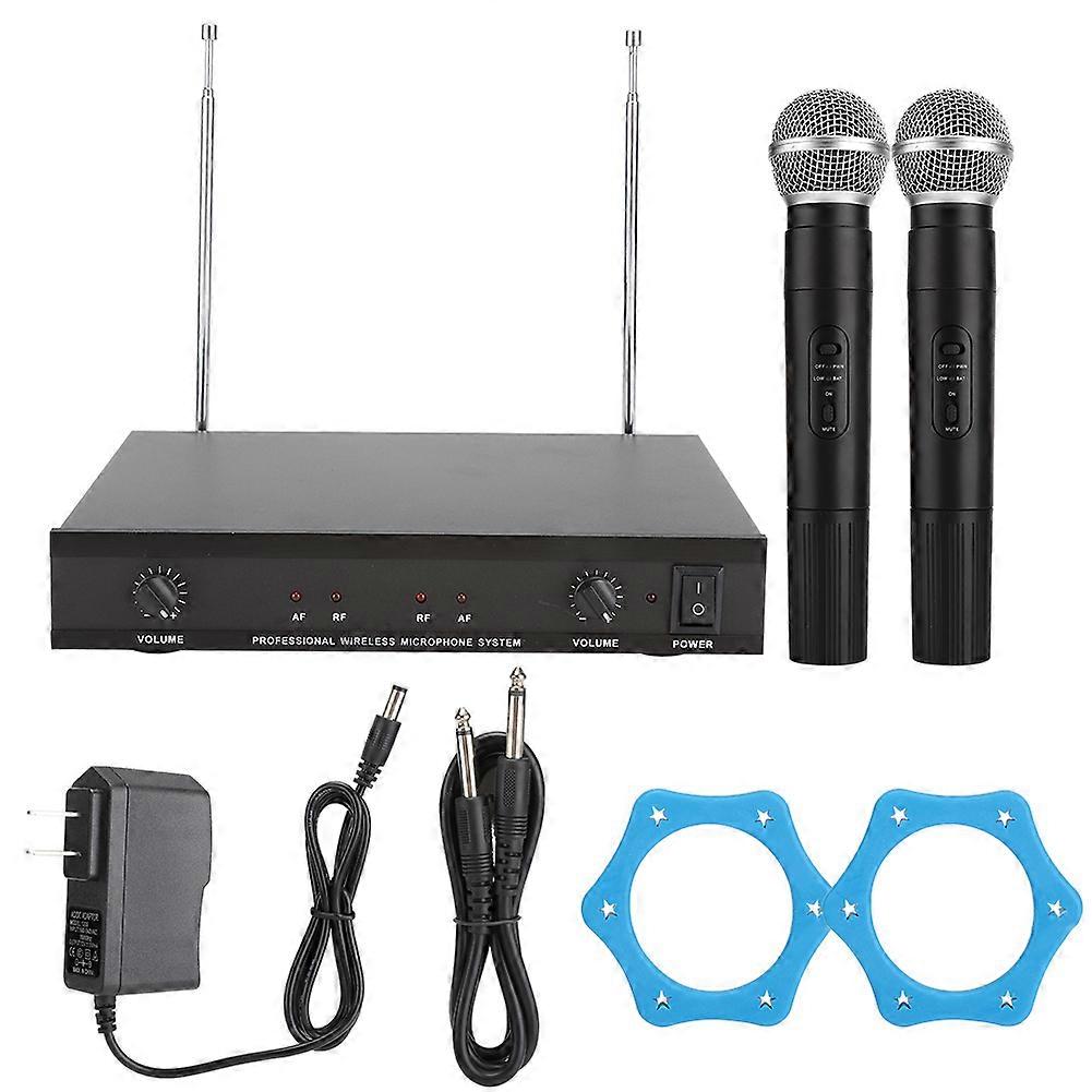 UHF Portable Dual Wireless Microphone Kit for Karaoke, Bars, and Public Speaking Events