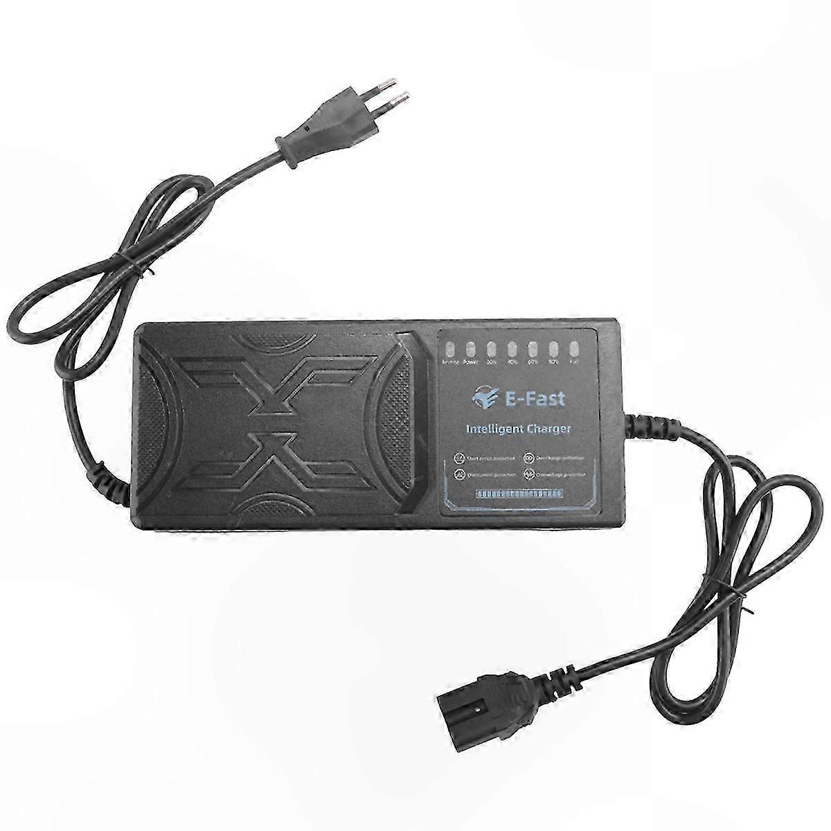 60V 20AH EV Charger with 7-Light Display, Power Status Indicator, Leakage Protection, and Full Charge Auto Stop Function