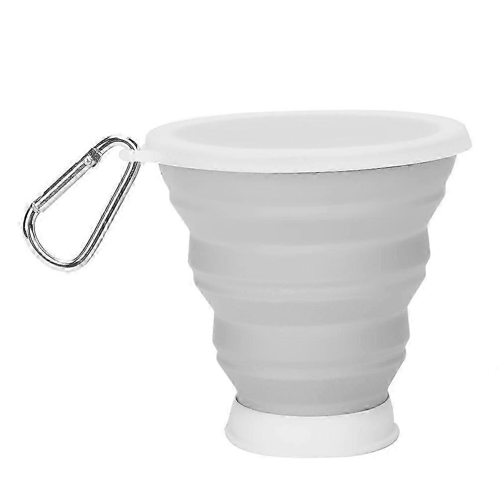 Multifunctional silicone foldable cup suitable for outdoor travel drinking cup