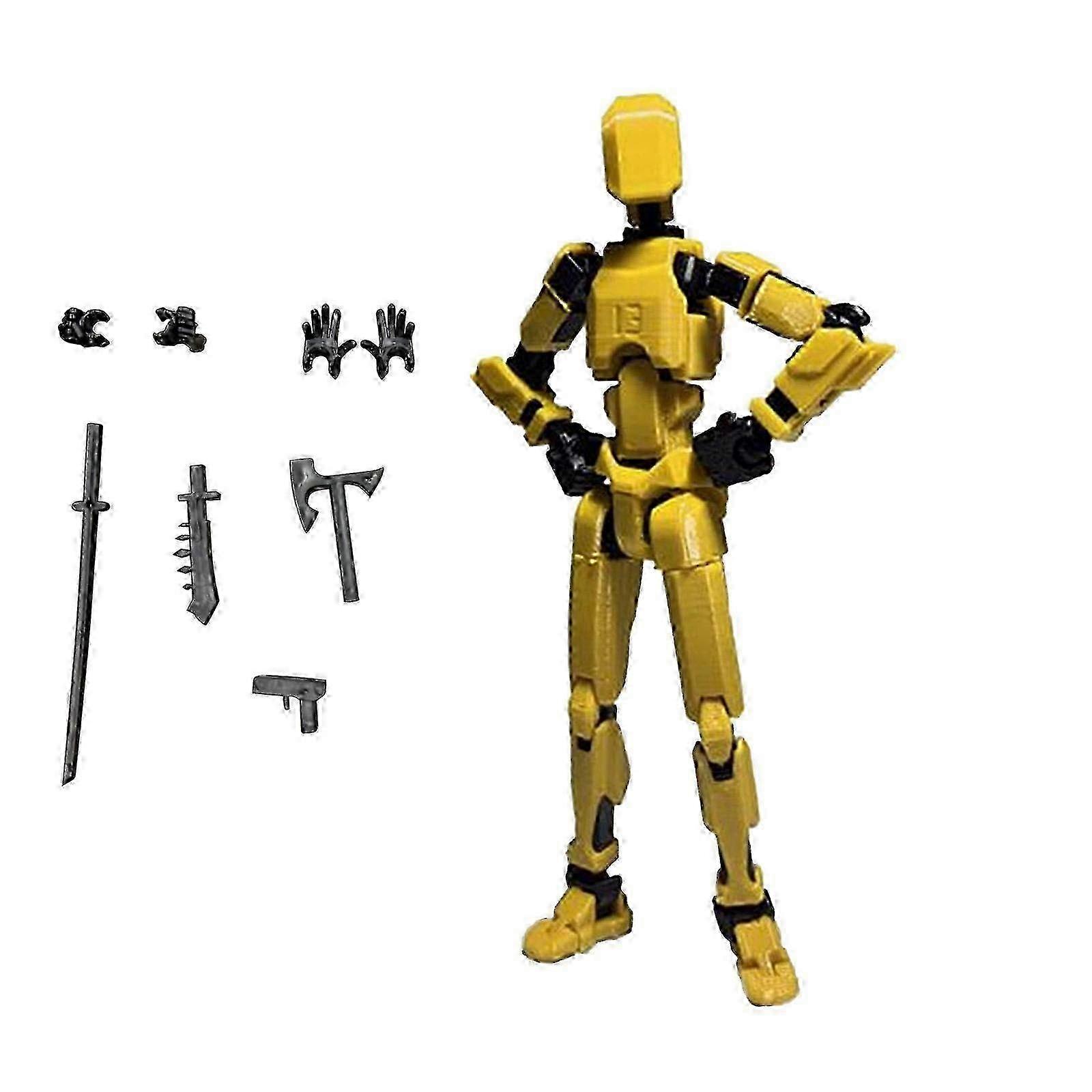 Toys Action Figure Already Assembled Action Figure Action Figure Printed Movable 13 Articulated Robot Dummy Action Figures Valentines Gifts For Him