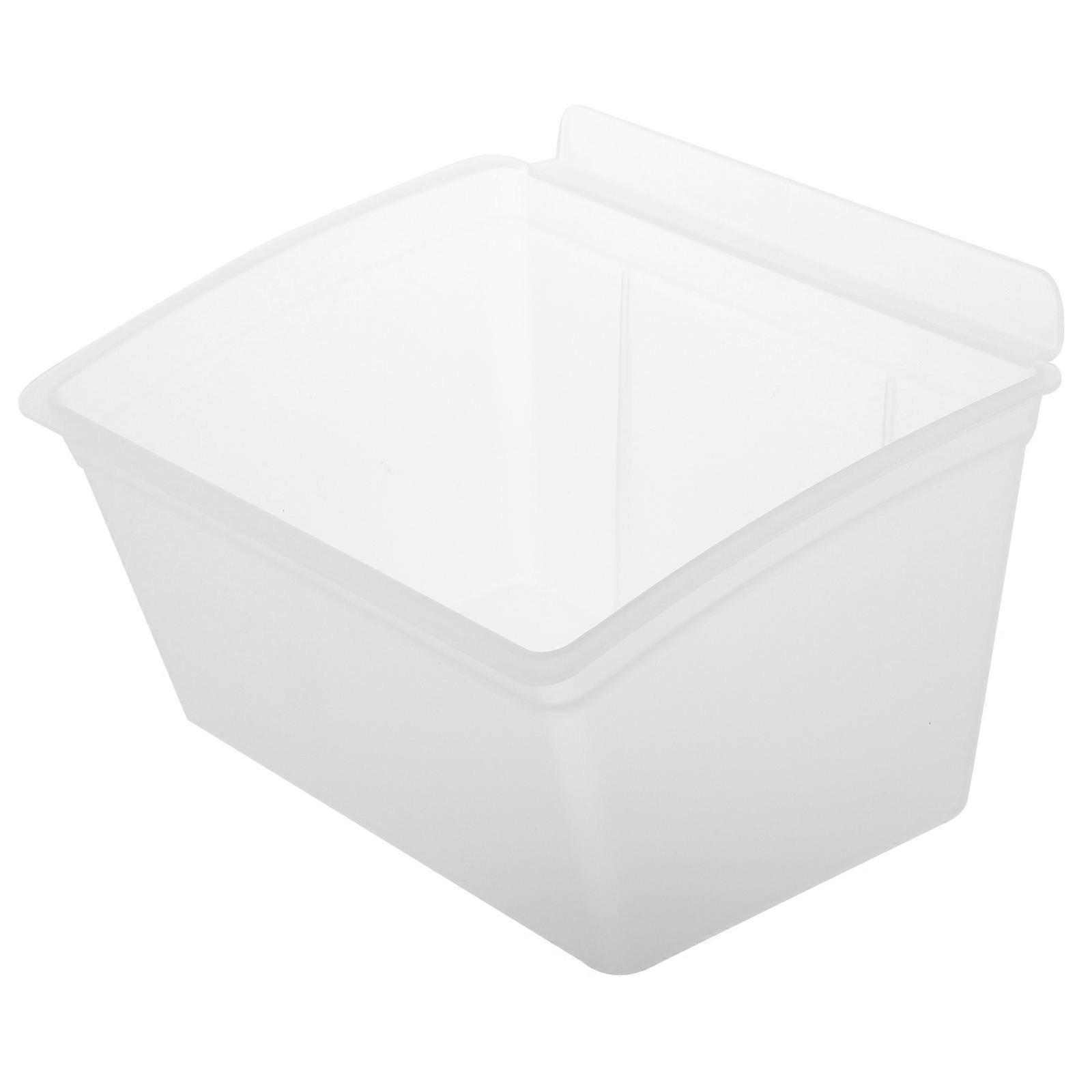 Plastic Slat Wall Storage Bin for Storage Use Transparent