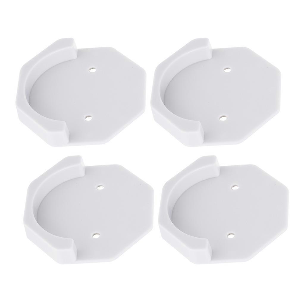 Wall Mount Curtain Rod Bracket with 20Pcs ABS Adhesive Supports for Curtains