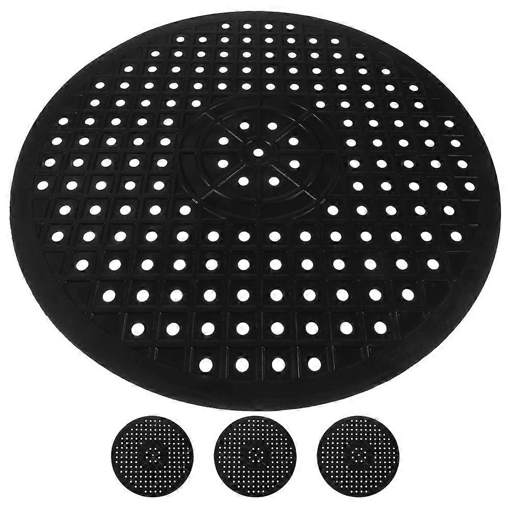Round Kitchen Sink Mat Rubber Drying Mat for Dish Protection 8Pcs