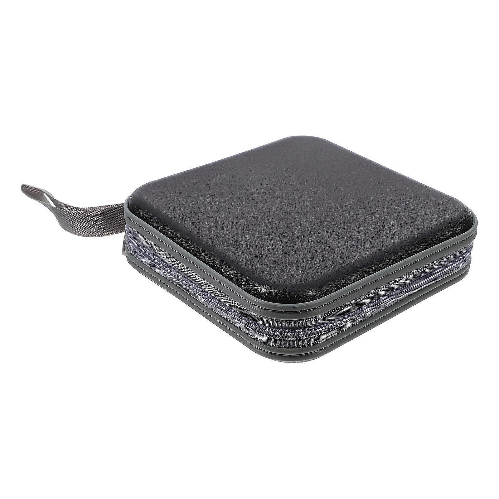 Cd Package Plastic Organizer Case for Holding 40 Discs with Zipper Closure