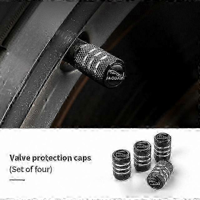 4 Piece Wheel Valve Caps for  Models XF XJ XFR XKR S-Type F-Type X-Type F-Pace I-Pace E-Pace XJR XE