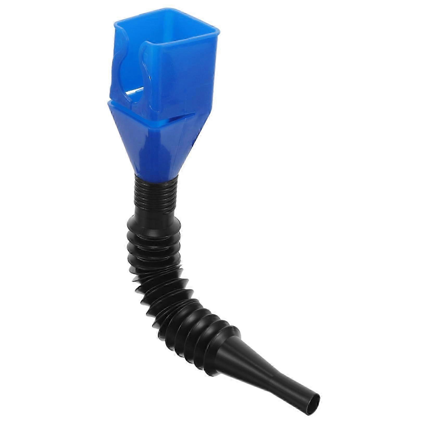 Funnel for fuel refueling with flexible hose made of durable material for motorcycles and cars, secure connection, portable, easy to store.