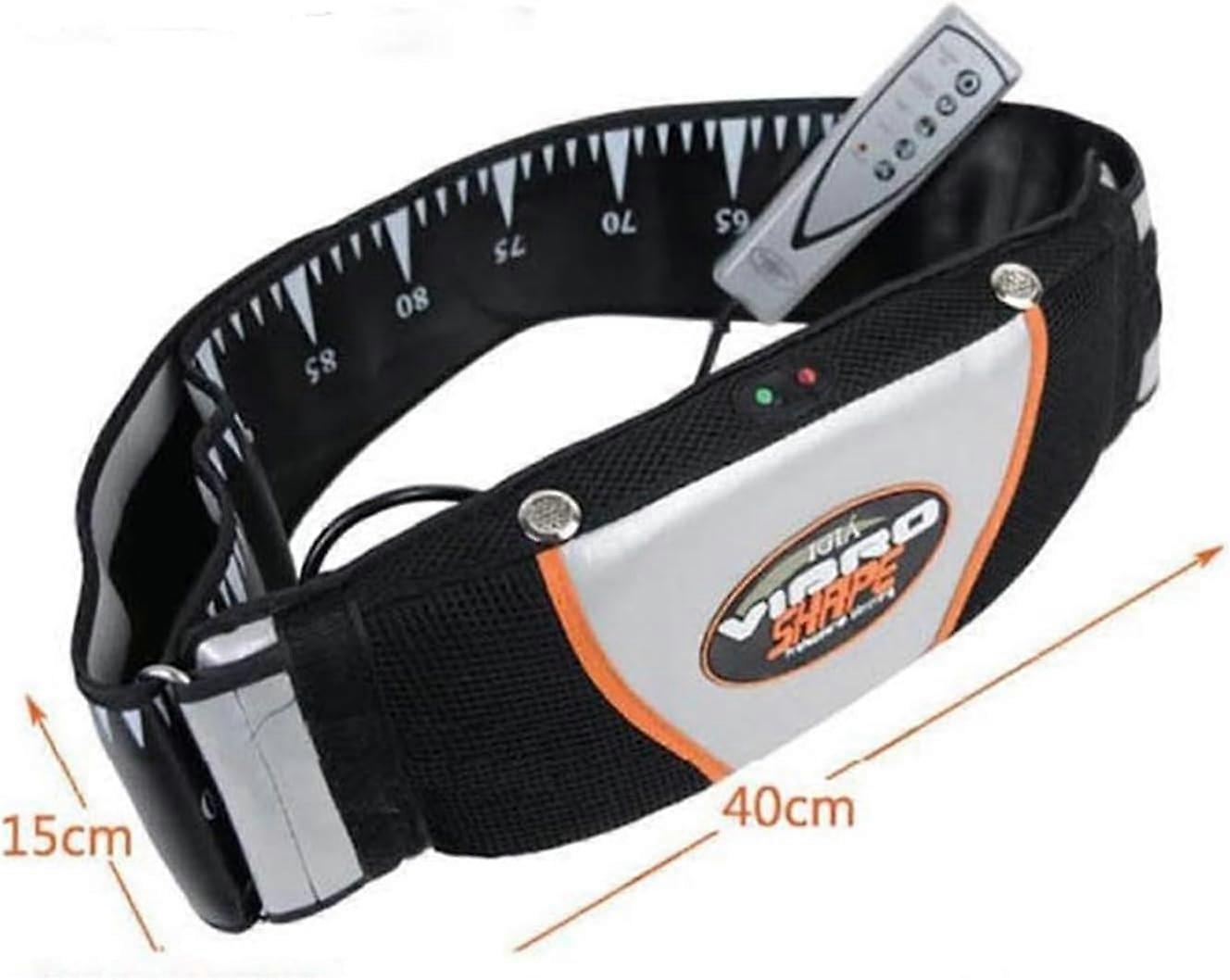 Electric Slimming Belt One Size Waist Shaping Massage Heating Pad Vibrating Massager Manual And Automatic 5 Level Modes