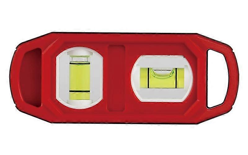 Torpedo Level 2 Vials, Horizontal and Vertical, Magnetic Base, Red Aluminium Body