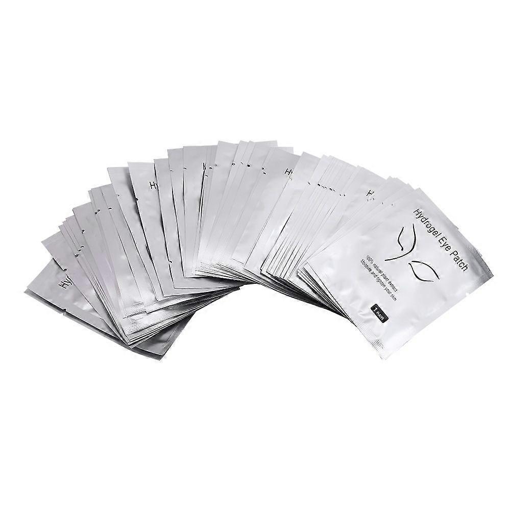 50Pairs/Set Grafted Eyelash Hydrogel Under Eye Gel Pad Patch Mask Sticker Silver Beauty Face