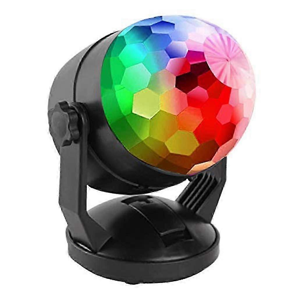Sound Activated 7 Color RGB Rotating Strobe Light for Parties