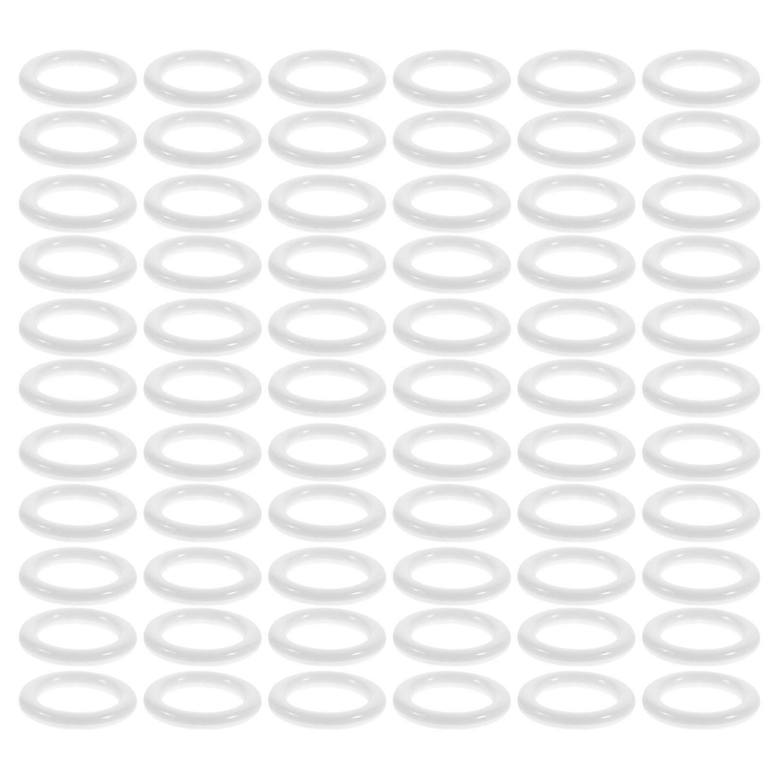 Plastic Curtain Ring Grommets for Window Drapery 200 Pieces