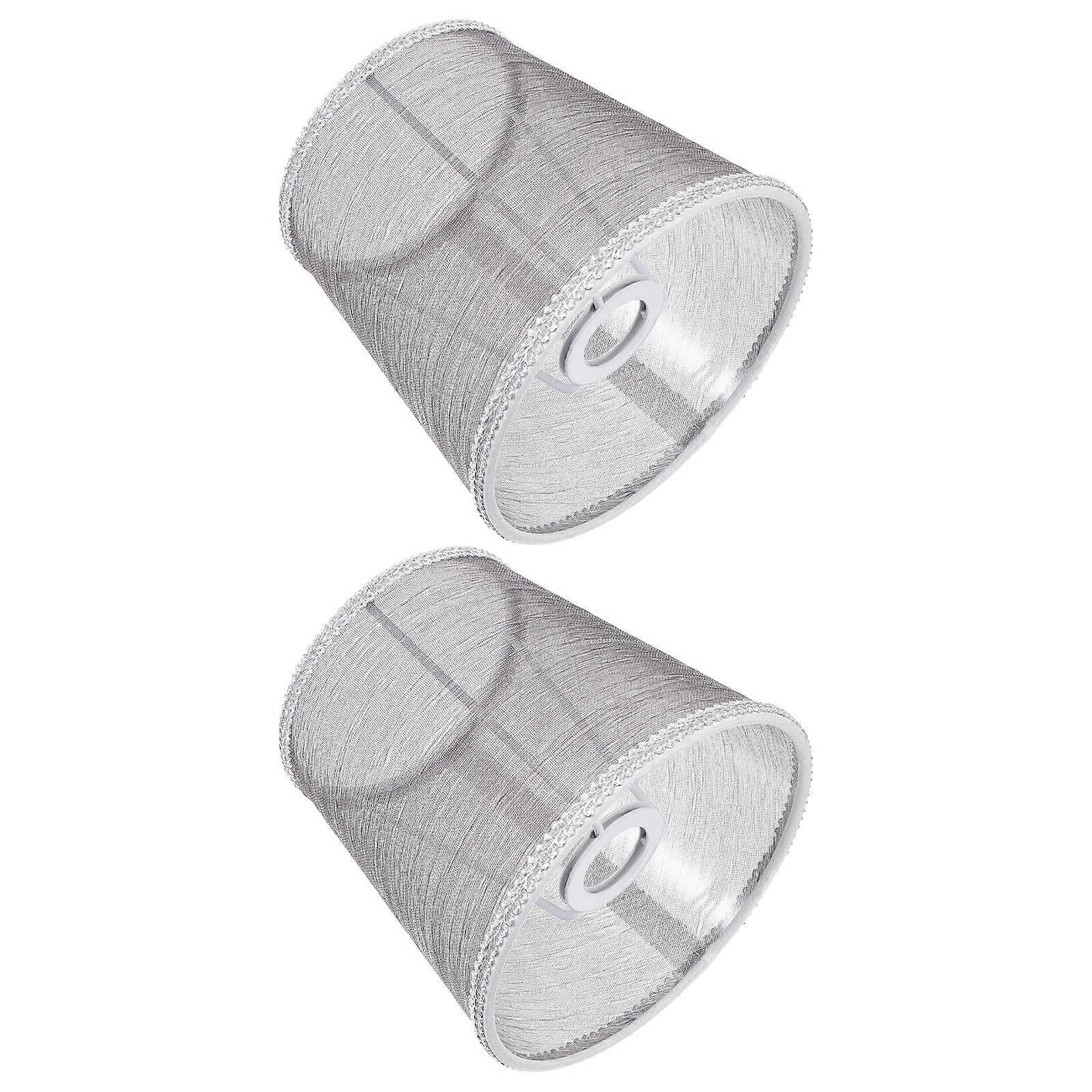 Transparent Cloth Lamp Shade for Lamp Cover 4Pcs Grey Light Shade