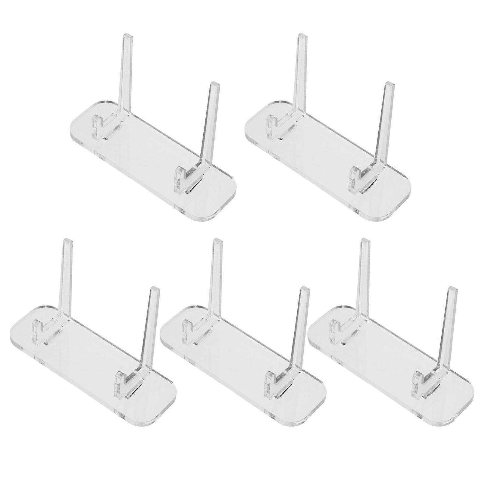 Transparent Acrylic Business Card Display Stand for Desktop Use 20Pcs