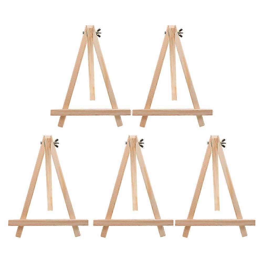 Decorative Wooden Picture Holder 5Pcs Small Easels For Painting Art Parties 30.00X20.00X20.00Cm Durable Multi-Use