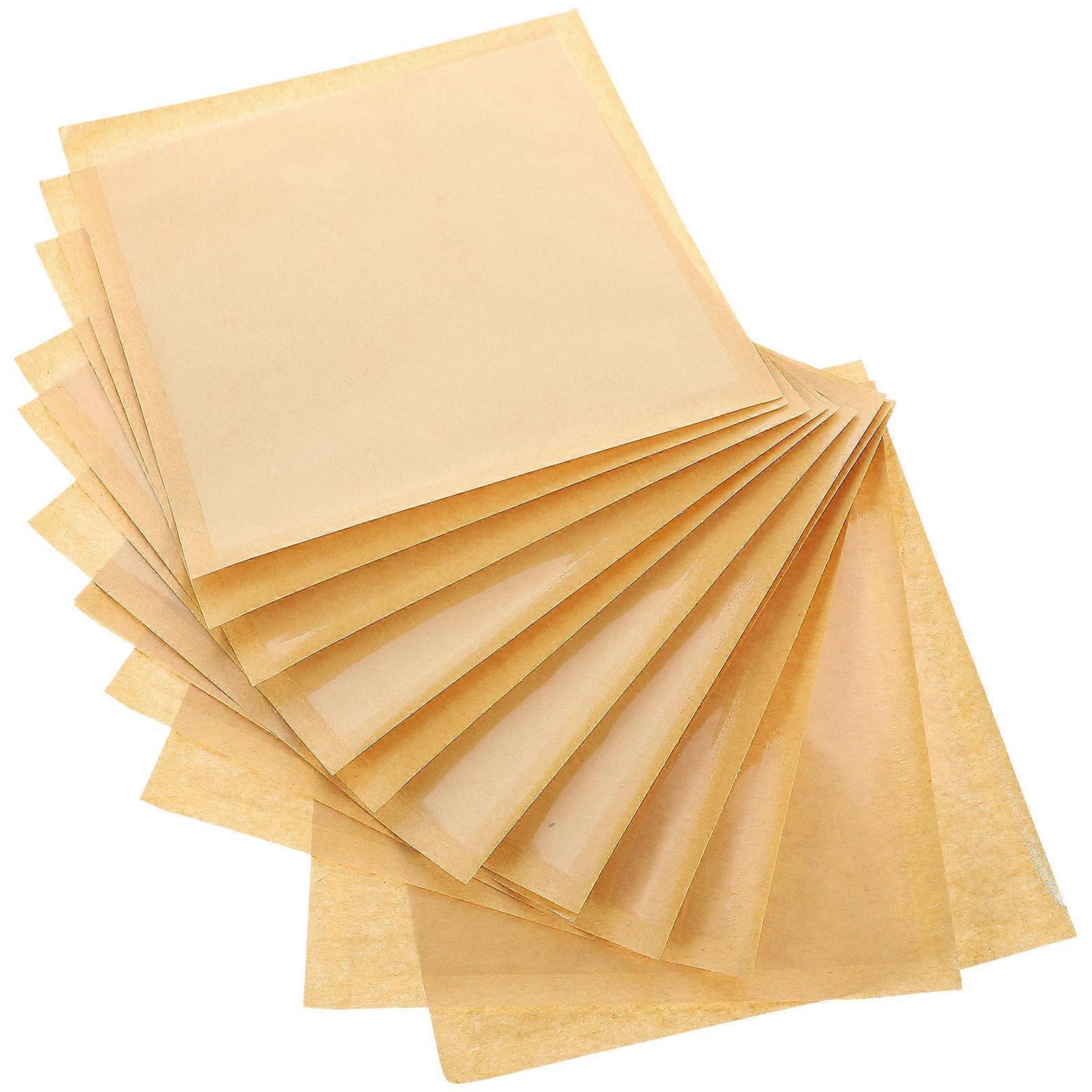 Kraft Paper Bakery Bags With Window For Cookies And Donuts 200 Pcs Ideal For Snack Bars And Bakeries Golden Food Packaging