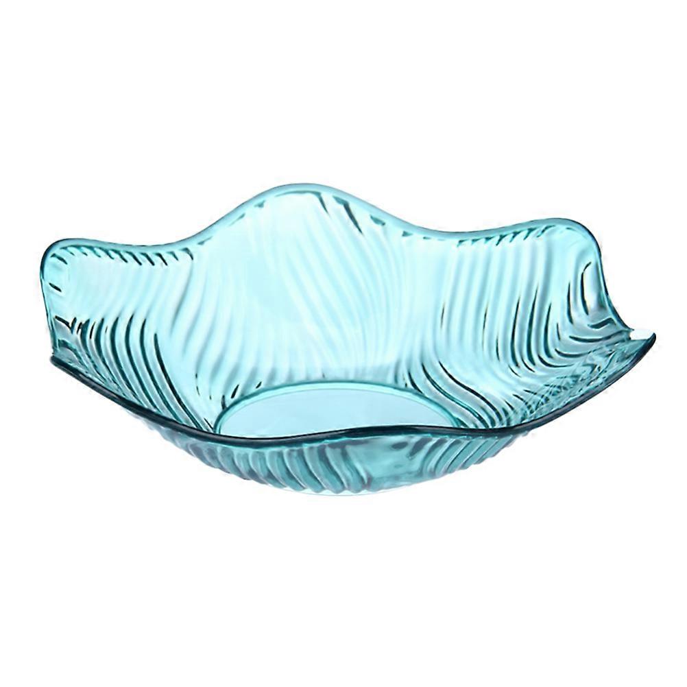 3Pcs Fruit Plate Snack Bowl for Home Storage in Cyan