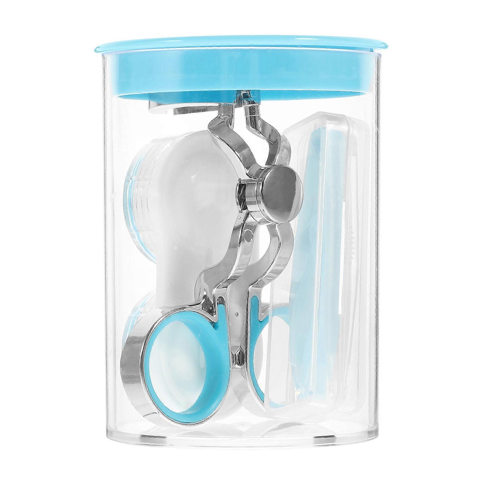 Hygienic Handling Tool For Inserting Contact Lenses During Daily Use By Users In Blue 4 Sets