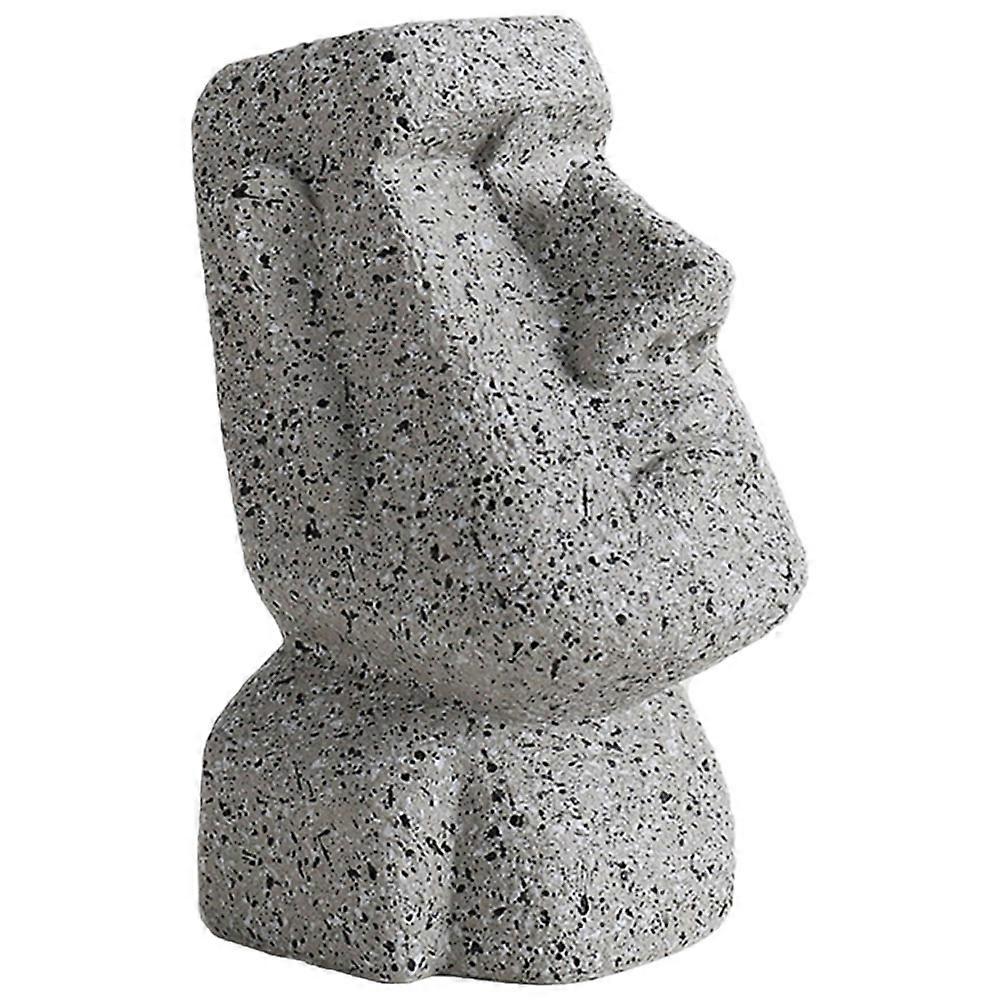 Resin Glasses Stand Moai Statue Eyeglasses Holder for Display Use 2Pcs