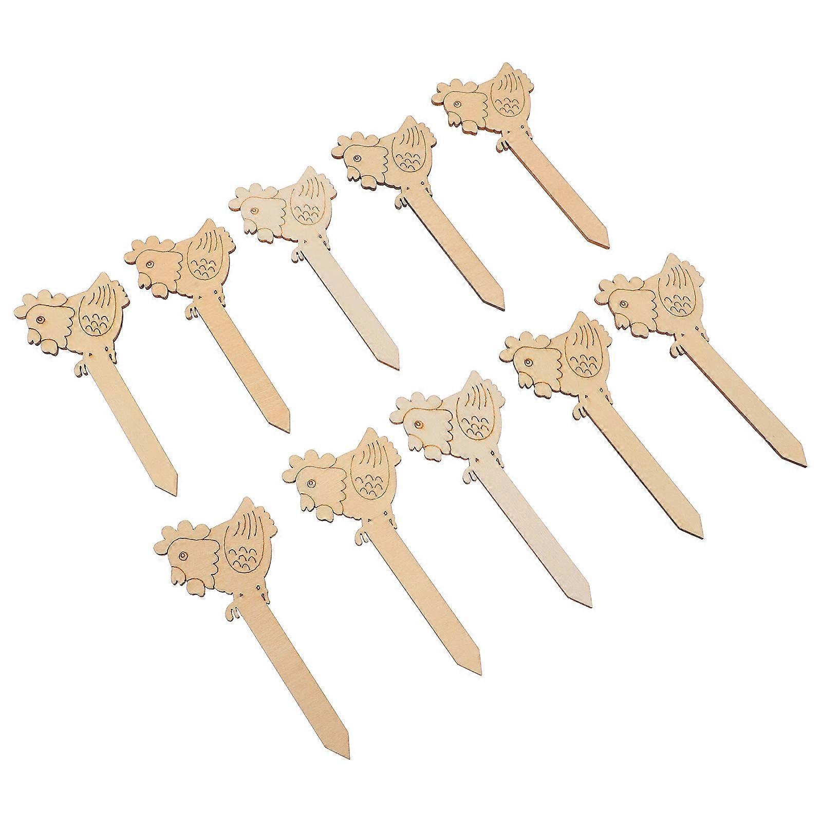 Easter Wooden Bookmarks for DIY Craft Projects 40Pcs Chicken Shape