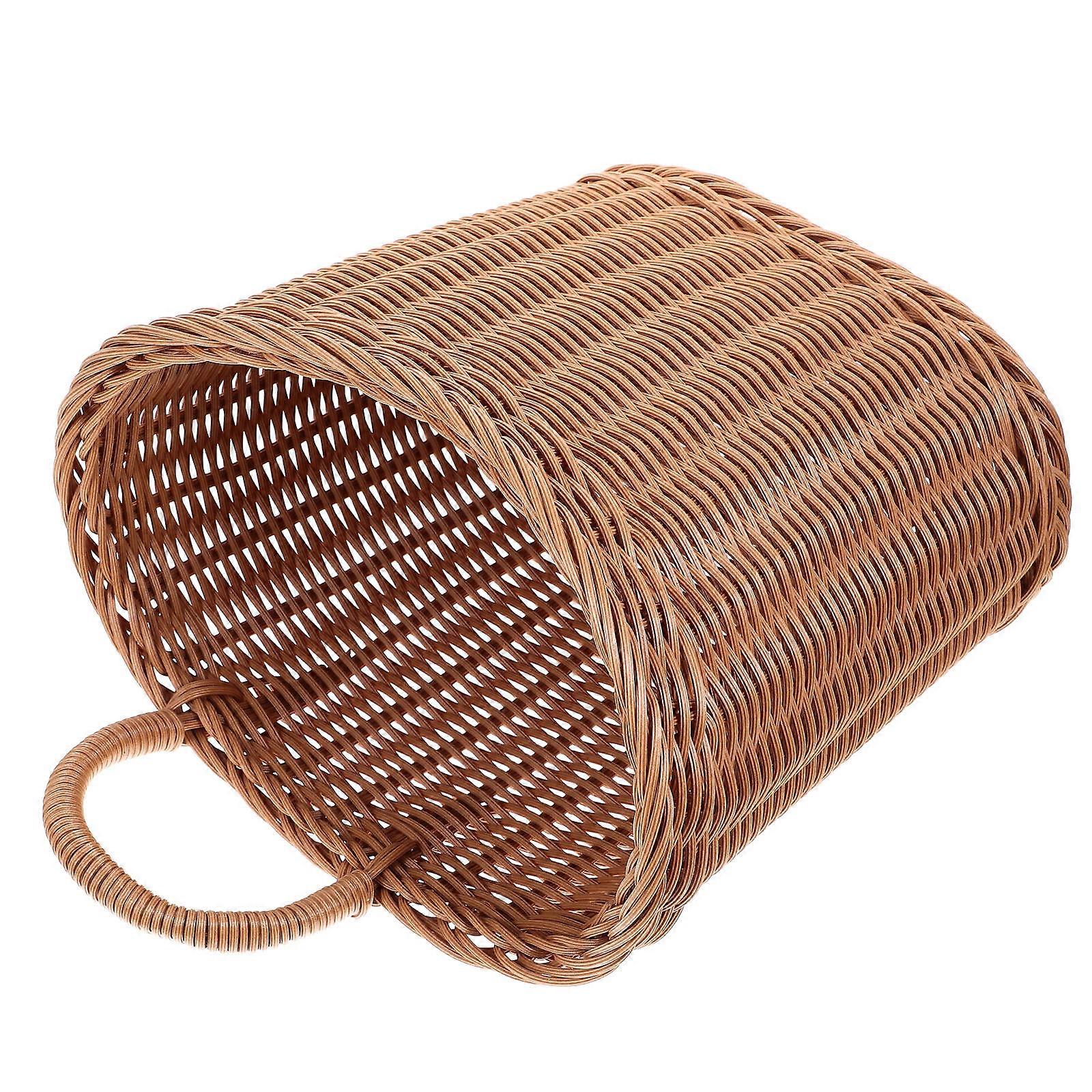 PP Woven Basket Wall Hanging Basket for Fruit Storage 3Pcs
