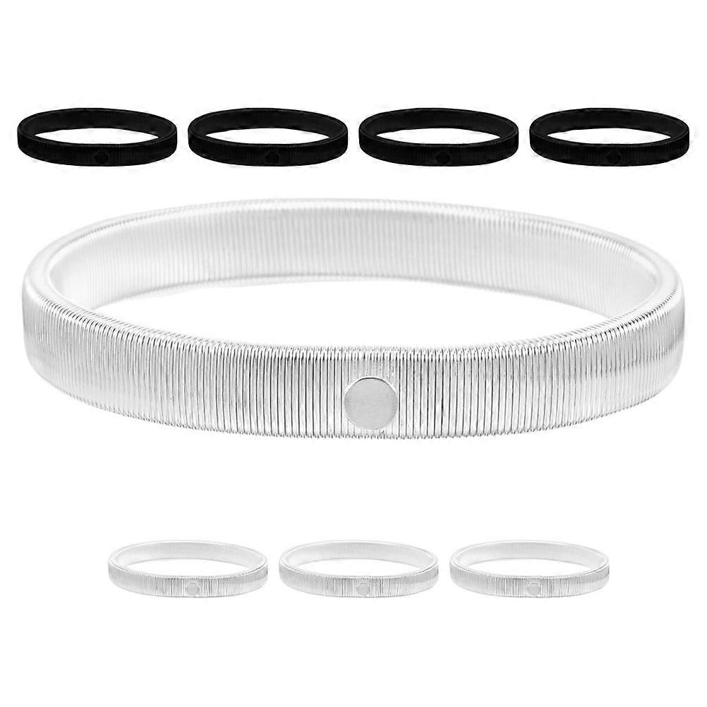 Coil Wraps Bracelet for Holding Sleeves 20Pcs Stackable Metal Bracelets