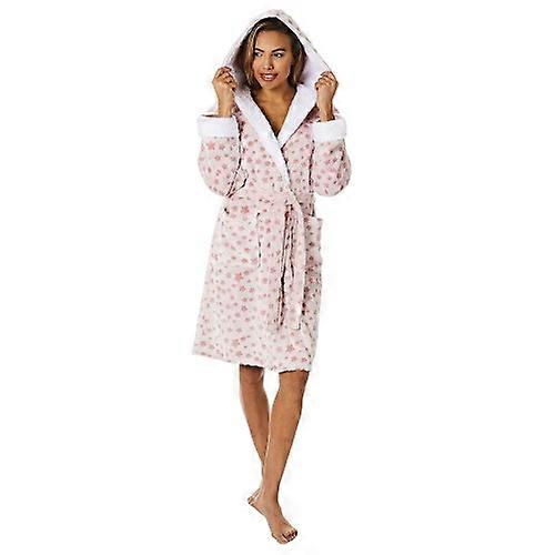 Light And Shade Womens/Ladies Stars Hooded Robe