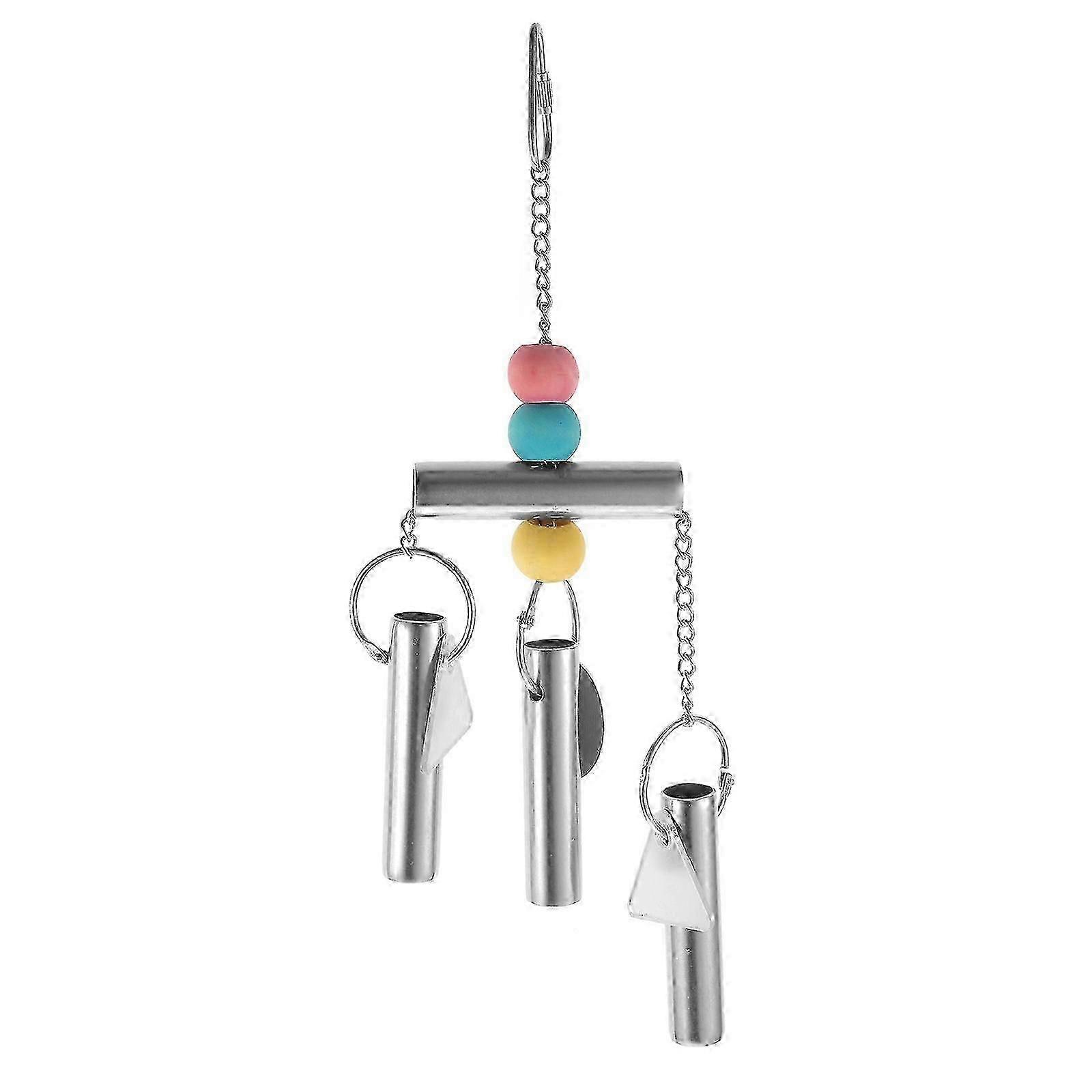 Metal Bell String Toy for Parrot Cockatoo Parakeet Bird Cage Hanging Chew Toy 2025